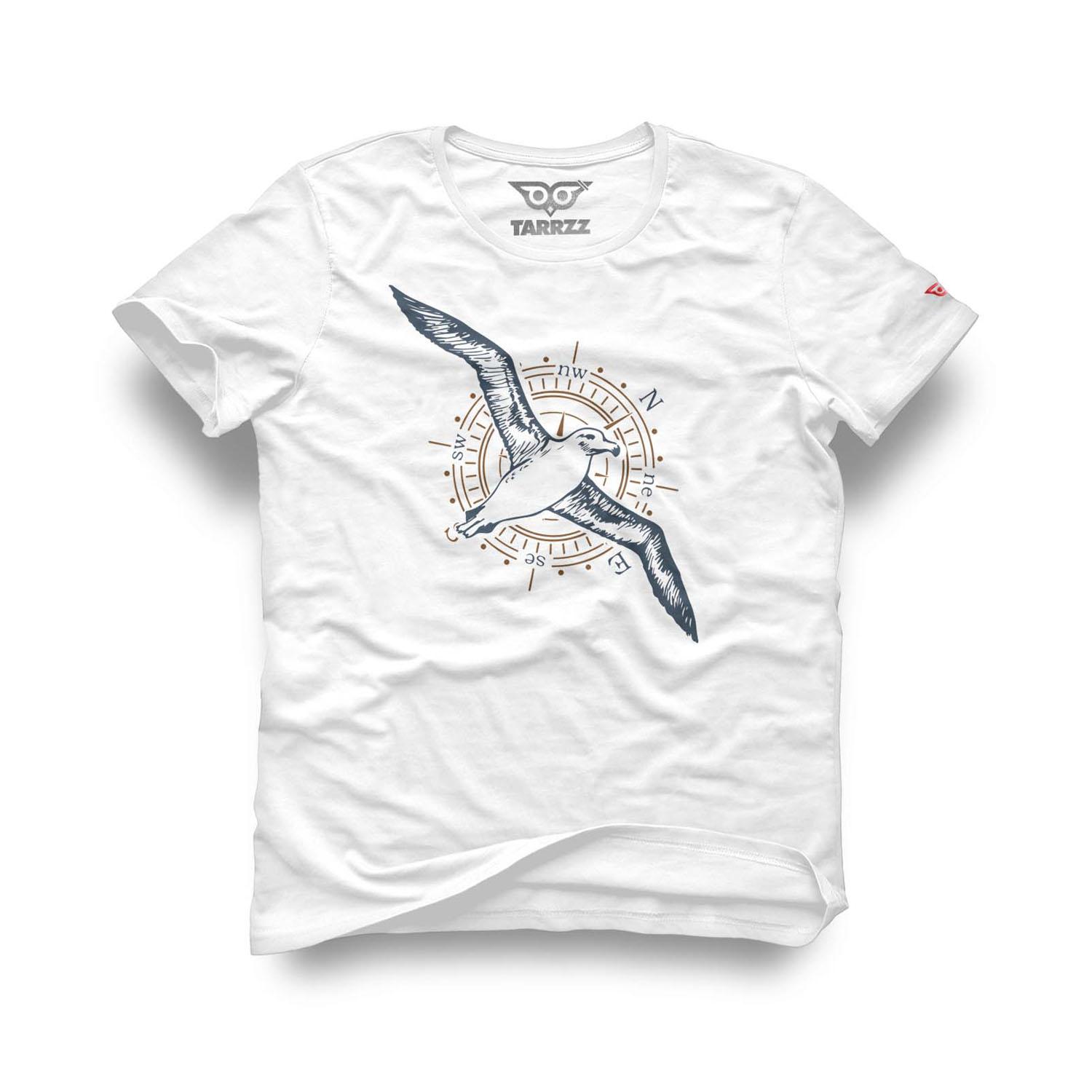 

Футболка с альбатросом, Рубашка со странствующим альбатросом, Футболка с чайкой, Футболка с морским пехотинцем, Подарки с альбатросом, Картины с изображением альбатроса, Футболка с принтом чайки, Tarrzzcom S белый