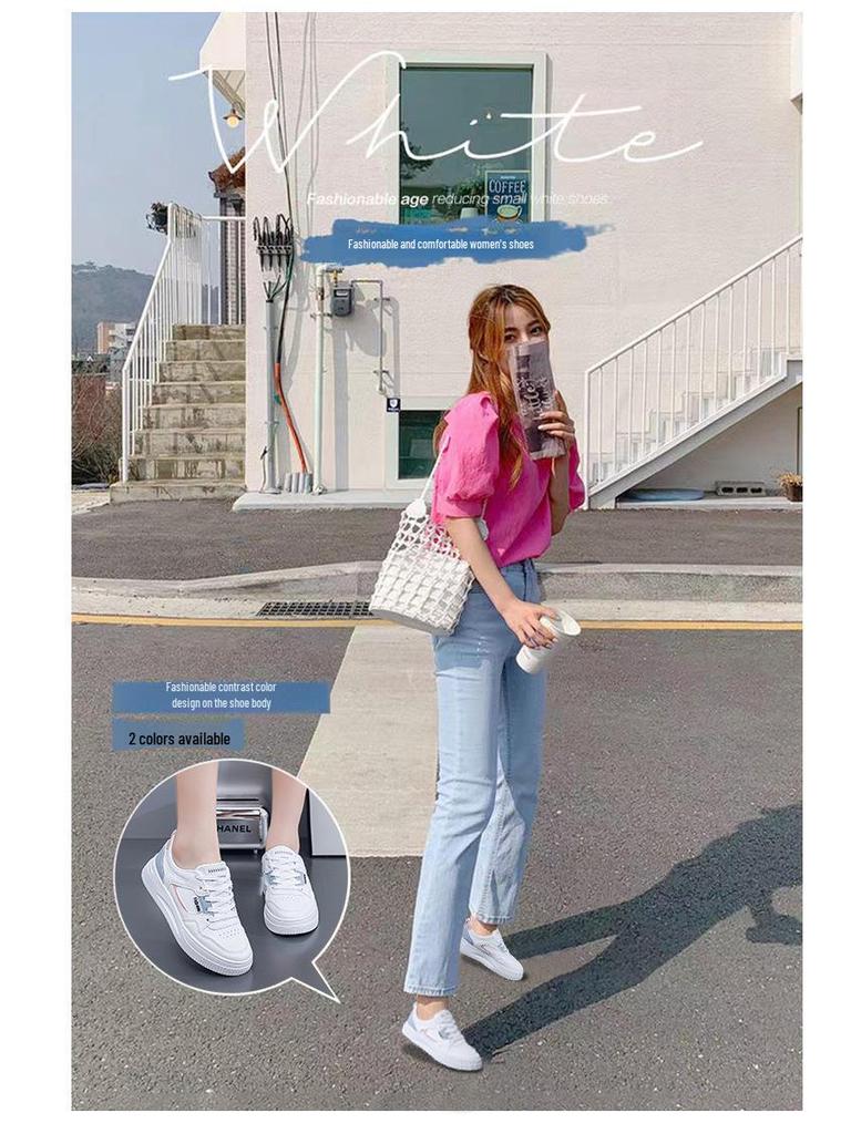 Жіноче дихаюче біле весняне взуття - легкі повсякденні кросівки для бігу QR-663