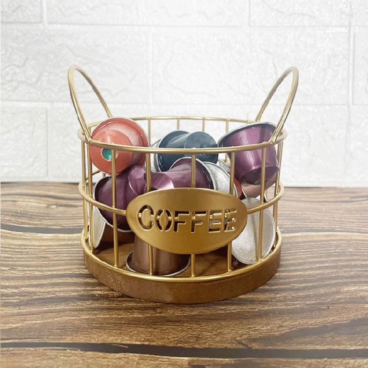 Coffee Pods Organizer Large Capacity Storage Basket Coffee Pods Holder Organizer
