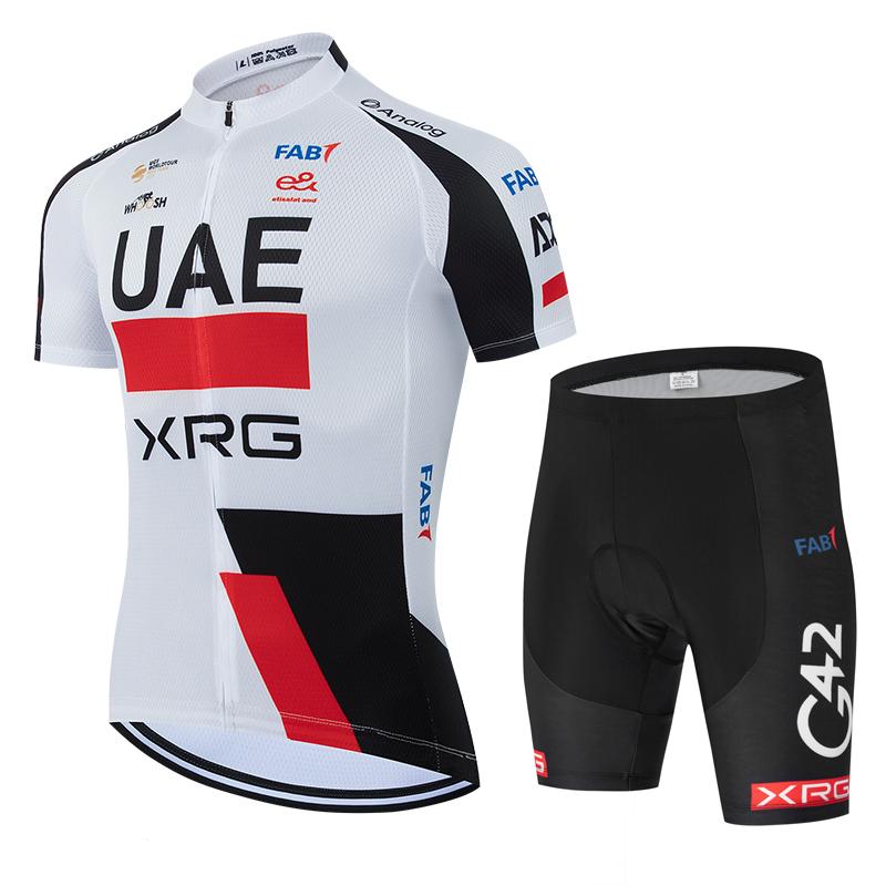 Neues 2026 Weißes Radtrikot UAE Team Radtrikot Hose Herren Schnelltrocknend Ropa Ciclismo Outdoorsport Pro Fahrradbekleidung
