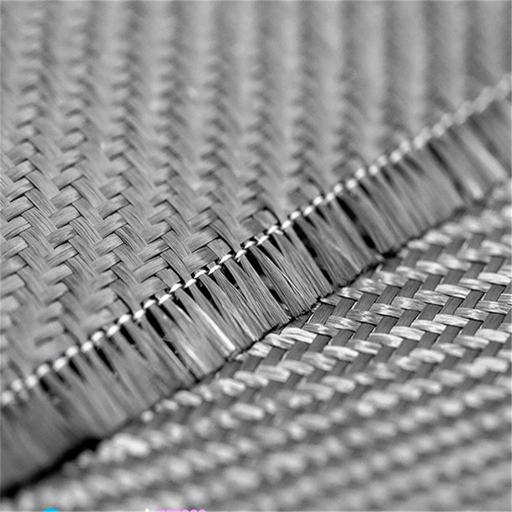 12"× 60" Real Carbon Fiber Fabric 3K 220Gsm 2X2 Twill Weave Cloth Black