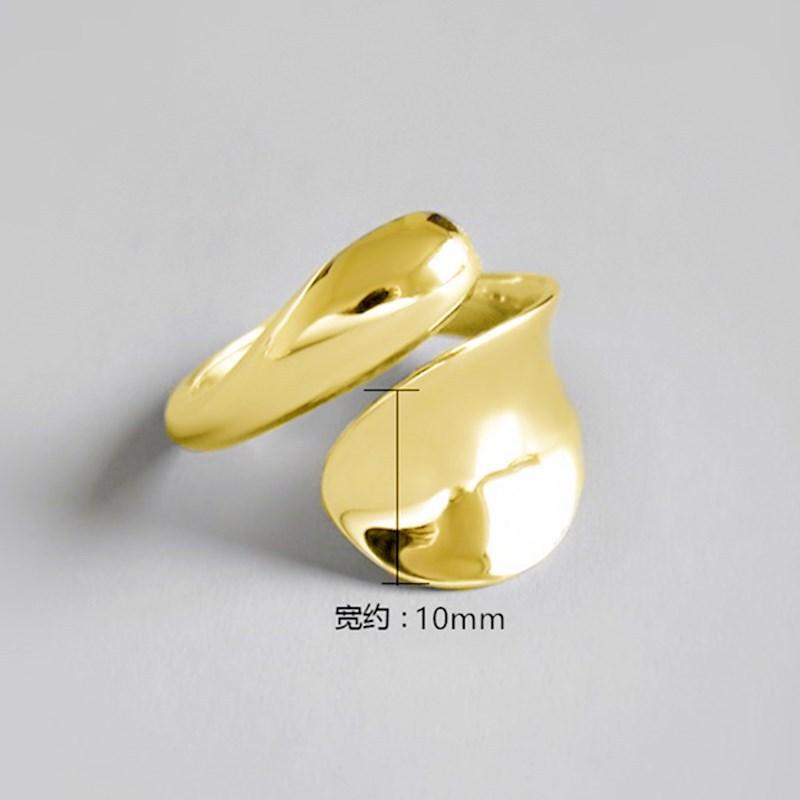 925 Sterling Silver Geometry Adjustable Rings For Women Engagement Luxury Beautiful Jewelry Gifts Female Jewellery Moneys 925