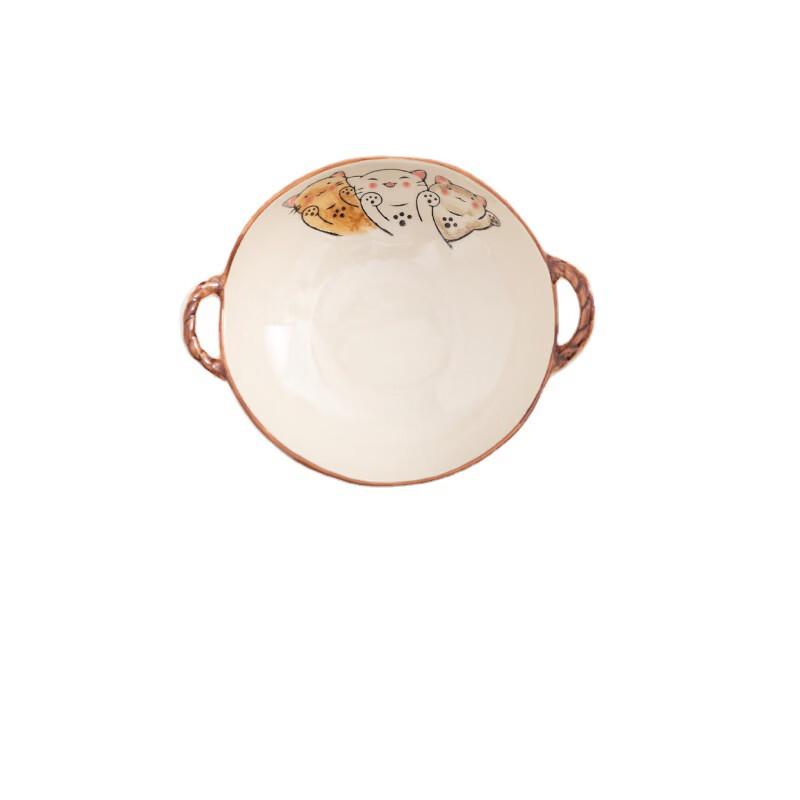 

Abay Ceramic Double-Handle Soup Bowl