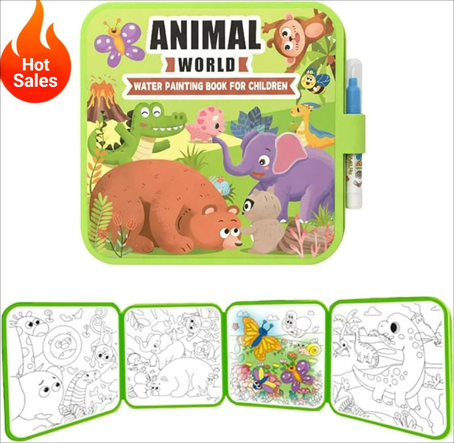 

Toys Toys 4 Style Water Painting Books Reusable Learning Drawing With Magics Pen Creative DIY Assembly Colouring Book Children Learning Educational