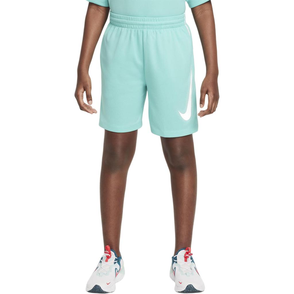 Nike Multi Dri-FIT Comfortable Sweat-Absorbing Breathable Shorts Kids Shorts Green-Frost White DX5361-300