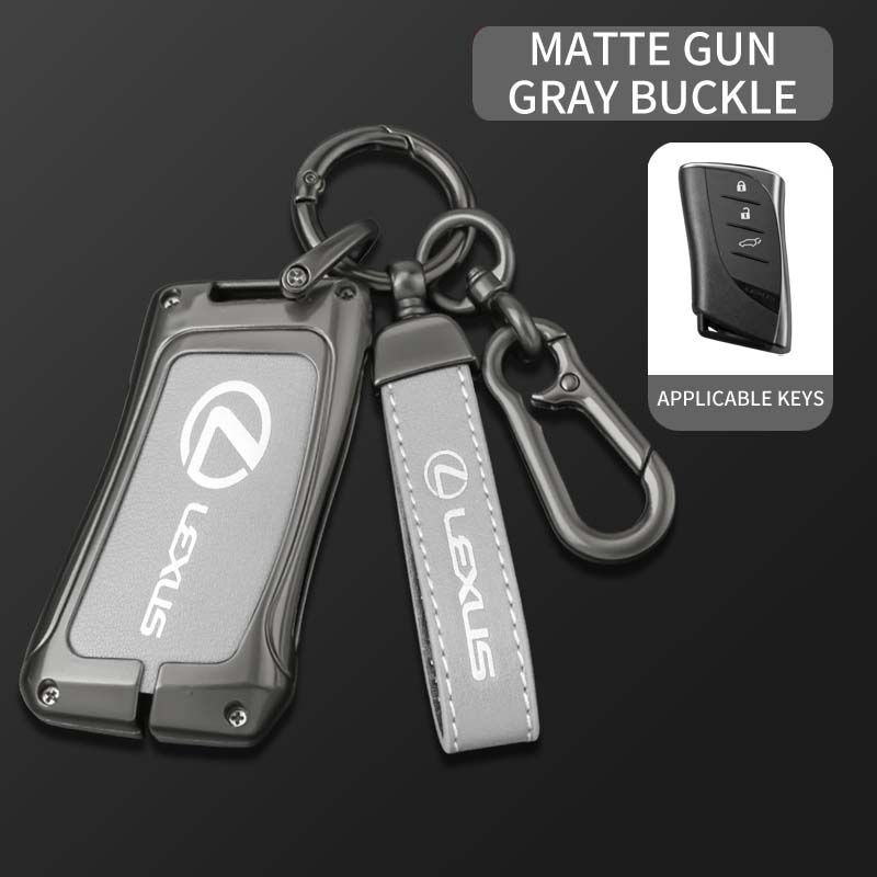 DJSZ3 Zinc Alloy Car Key Case Fob Cover Shell for Lexus UX200 UX250h ES200 ES300h ES350 US200 US260h 2018 2019 Protector Accessories