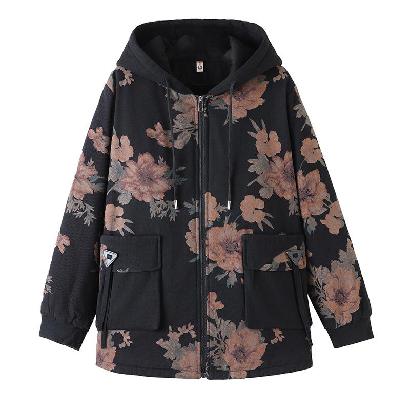 Plus Size Winter Cotton Jacket for Middle-Aged and Elderly Women - Warm Coat for Special Sizes