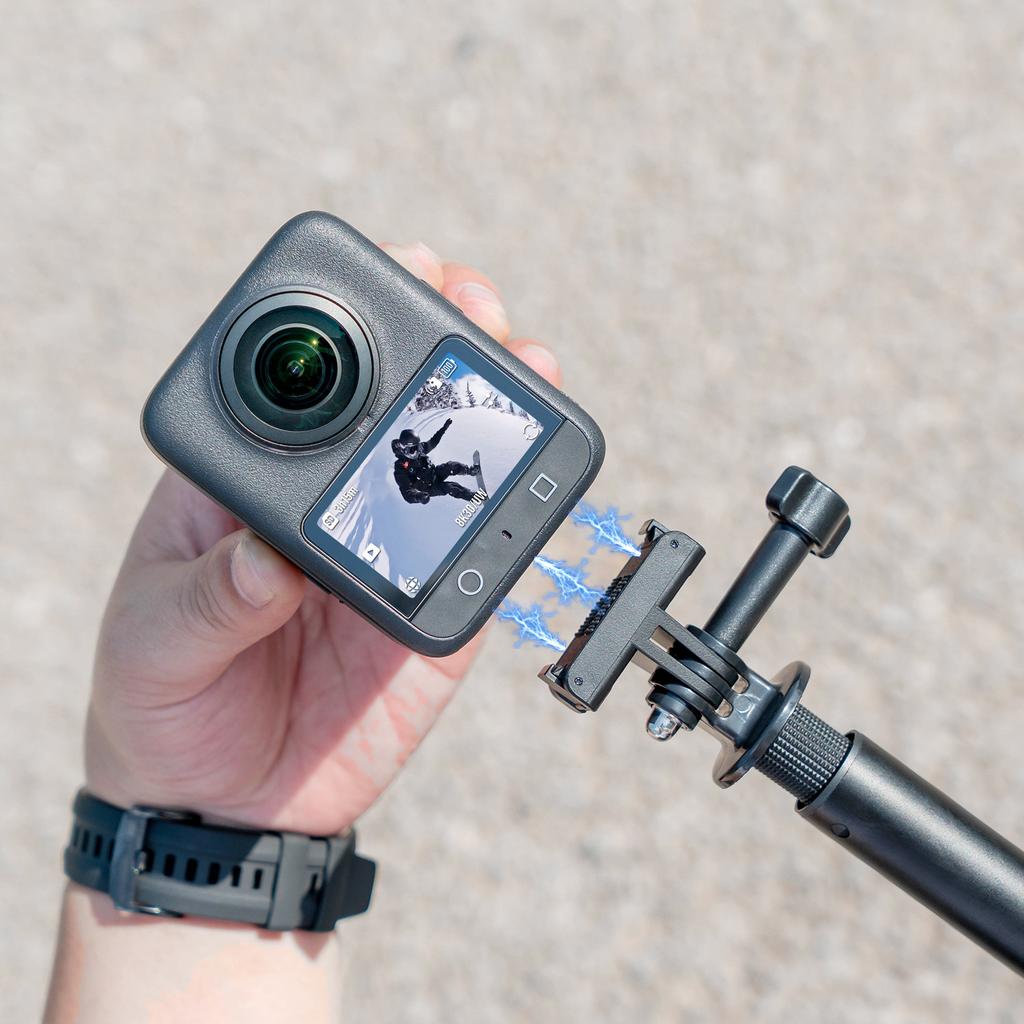 Magnetic Quick Release Adapter Base For DJI Action 6 / 1 Pro / 1 / 1 /OSMO 161 Foldable Quick-release Two Claw Mount Adapter