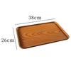 Plastic Serving Tray Home Tea Fruit Dessert Tray Wooden Pattern Plastic Food Cooking Storage Tableware Plate Tray Kitchenware