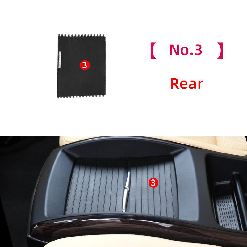 Car Center Console Cup Holder Cover Slide Roller Blinds Storage Box Zipper Sliding Cover For BMW X5 E70 X6 E71 E72 2007-2014