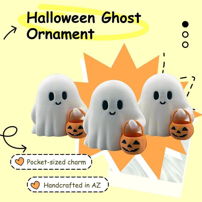 Estátua de Abóbora Fofa em Estilo Anime - Decoração de Halloween, Artesanato Durável Adequado para Sala de Estar e Quarto