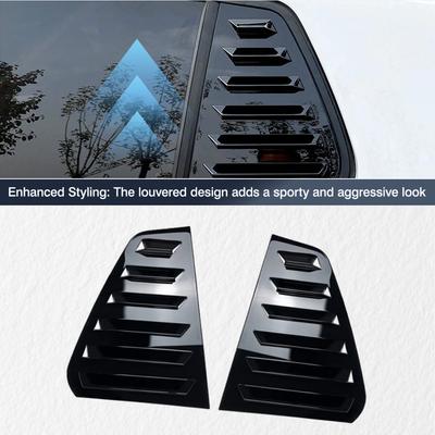 For Volkswagen Golf7 MK7 MK7.5 GTI/GTD/ R 2013- Rear Side Window Trim Spoiler 1Pair Window Shutter Cover Louver Air Vent