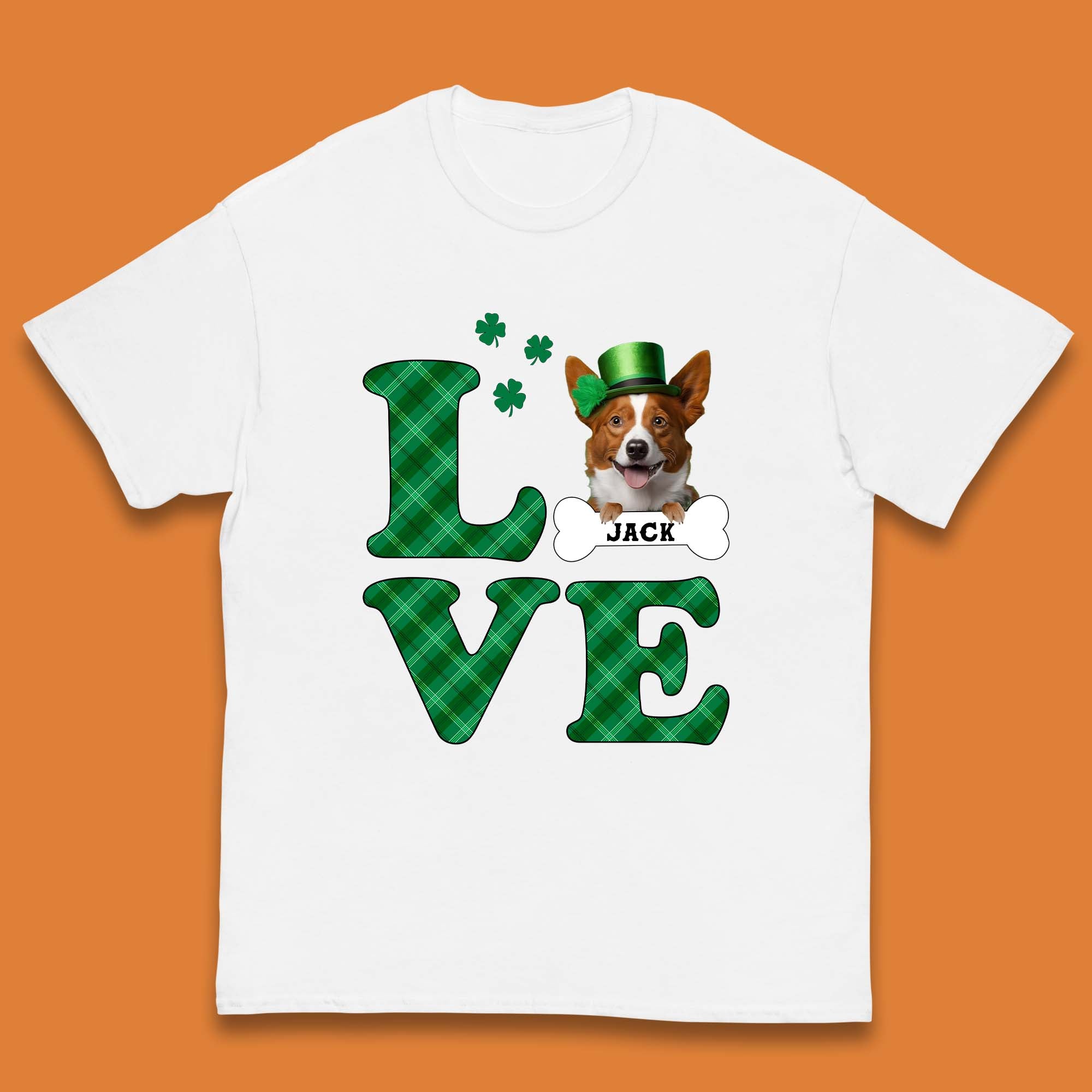 

Personalised Love St. Patrick s Dog Kids T-Shirt 160