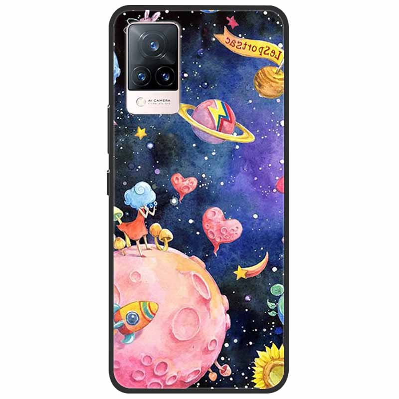 Miękkie Silikonowe Etui Na Telefon Dla vivo V21 5G 4G V21E V2027 Y11S Y12S V20 V2025 V 21E TPU Coque Pokrowiec Dla Vivo V 21e 21 Ochronne
