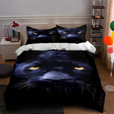 Black Panther Face. Bedding Duvet Cover Sets Duvet Covers Pillowcases Gifts (1 * Duvet Cover 2 * Pillowcases, Without Duvet Insert)