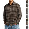Men's Long Sleeve Plaid Button Down Shirt