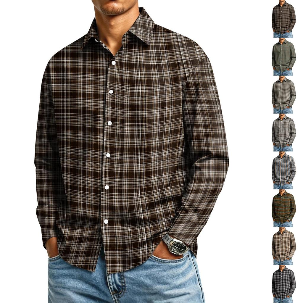 Men's Long Sleeve Collared Shirt