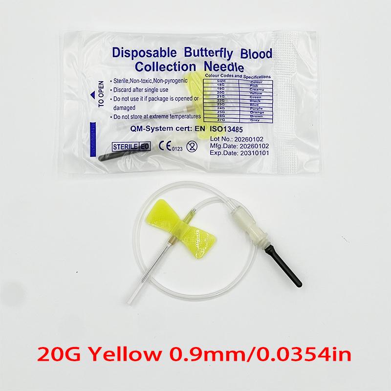 100 pieces/batch, disposable double-wing butterfly blood lancet for pet care rooms, suitable for pet dogs and cats