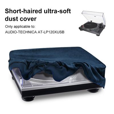 Turntable Dust Cover Washable Vinyl Record Player Storage Cap Foldable Turntable Sleeves for Audio-Technica AT-LP120XUSB