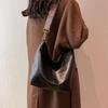 European & American Fashion Women's Retro PU Leather Shoulder Crossbody Bucket Bag