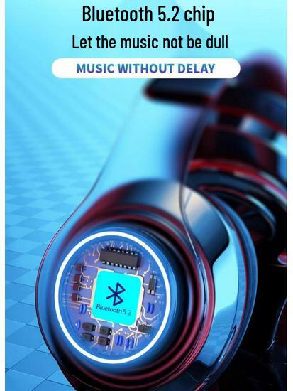 Luminous Heavy Bass Wireless Bluetooth Sports Headset with Mic