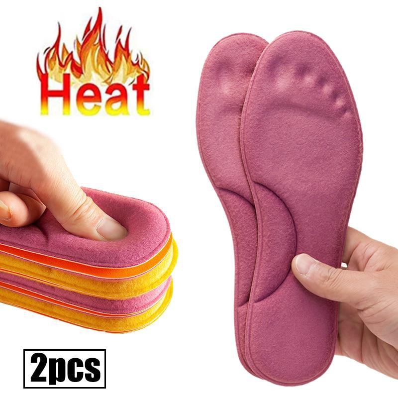 Self Heated Thermal Insoles for Feet Warm Memory Foam Arch Support Insoles for Men and Women Winter Sports Shoes Self-heating Shoe Pads