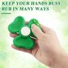 Silicone Soft Worry Stone Fidget Toy Clover Textured Textured Worry Rocks  School