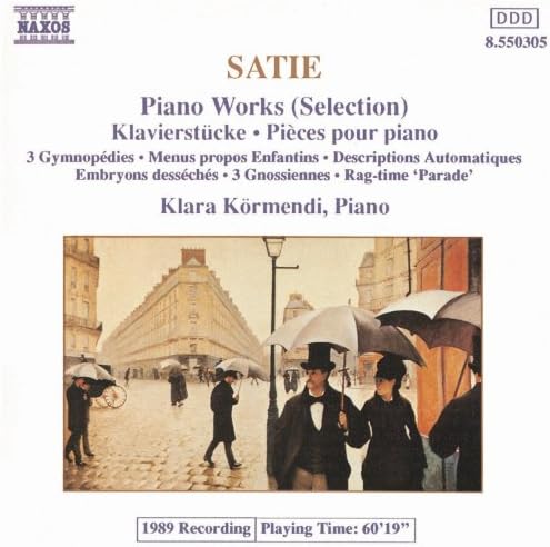 

CD CLARA KELMENDI(P); SATIE - Satie: Piano Works 8550305 Japan ObiClassical Used