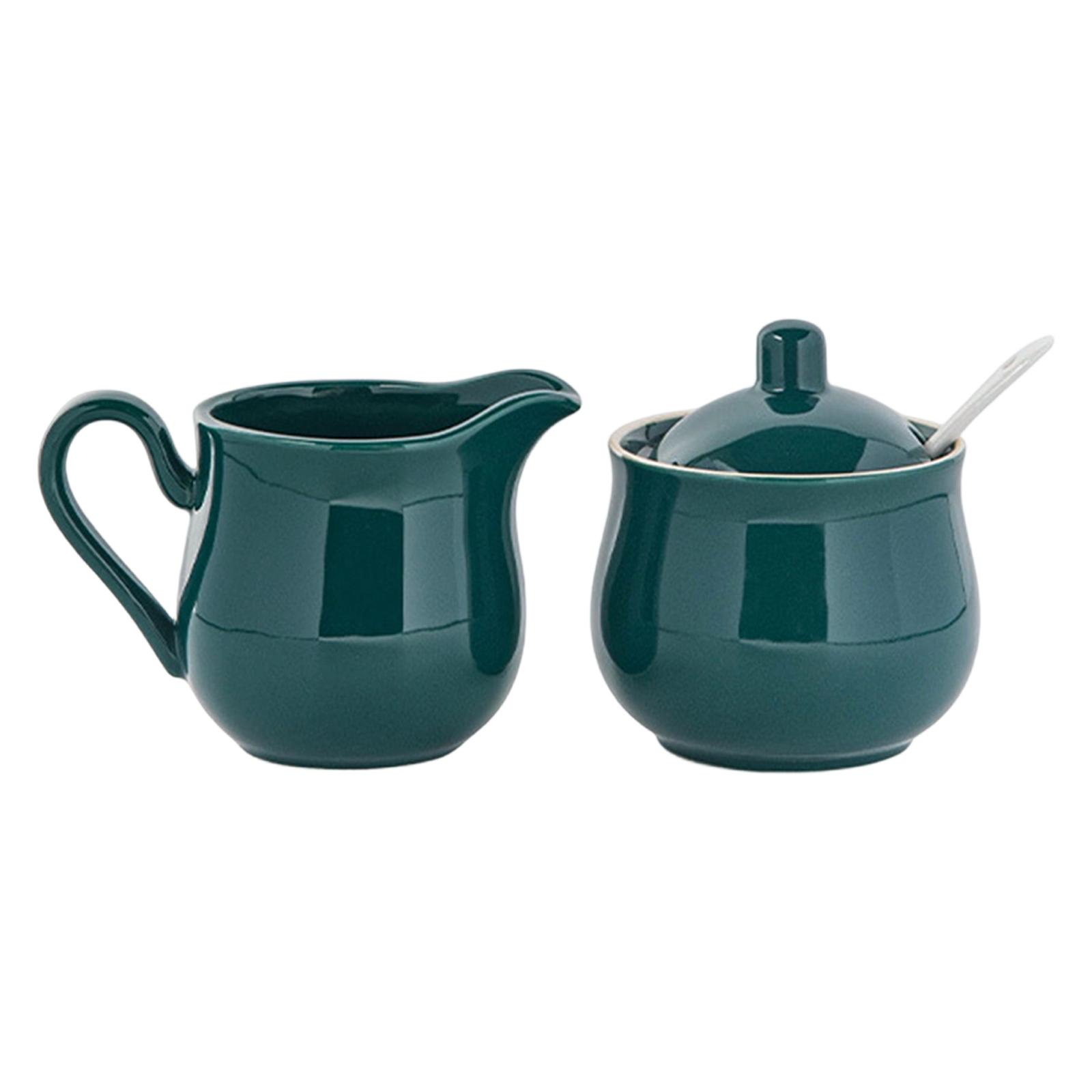 

Ceramic Sugar and Creamer Set, Accessories, Elegant, Sugar Container, Durability, Coffee Serving Set, Creamer Jug Cream Pitcher