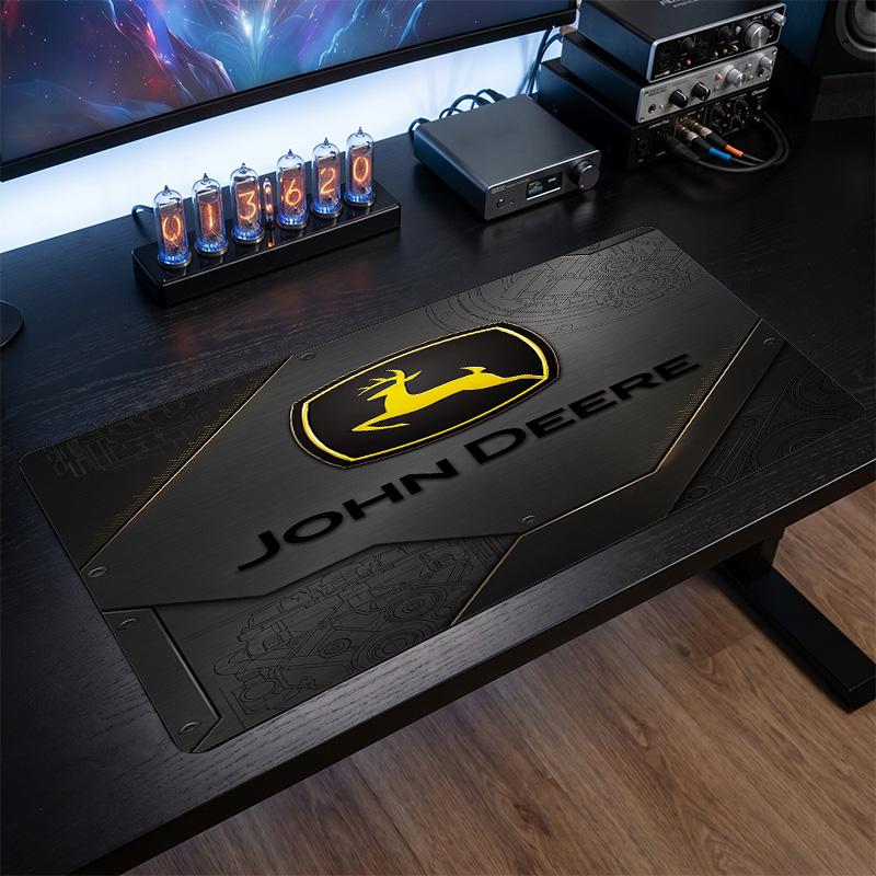 John deere Tapis de souris large Imprimé Surface lisse Anti ?Tapis de bureau antidérapant pour décoration de bureau de jeu pour ordinateur portable