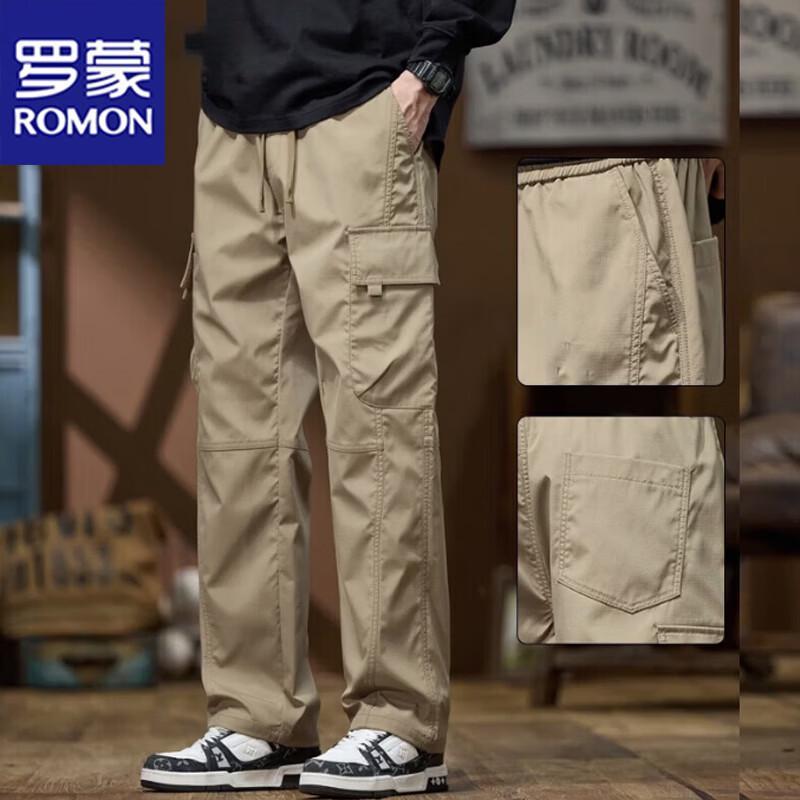 

ROMON Men s Straight-Leg Casual Pants M