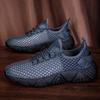 Breathable Men's Cutout Mesh Running Shoes Lightweight Design Shock Absorption Lightweight Athletic Shoes
