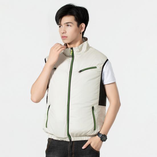 Fan Vest with Adjustable Wind Speed Powerful Dual Fan Cooling Ergonomic Design Summer Heat Relief Cooling Waistcoat