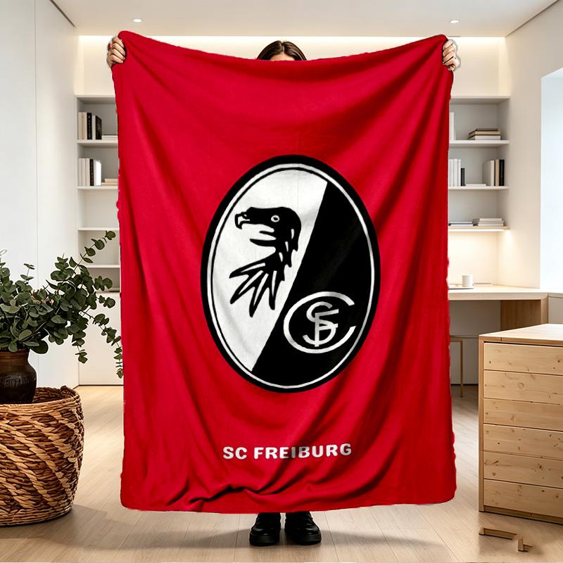 SC Freiburg Print Blanket - Soft & Comfortable, for Bedroom, Travel, Sofa, Home Decoration - Birthday Christmas Gift for Friend