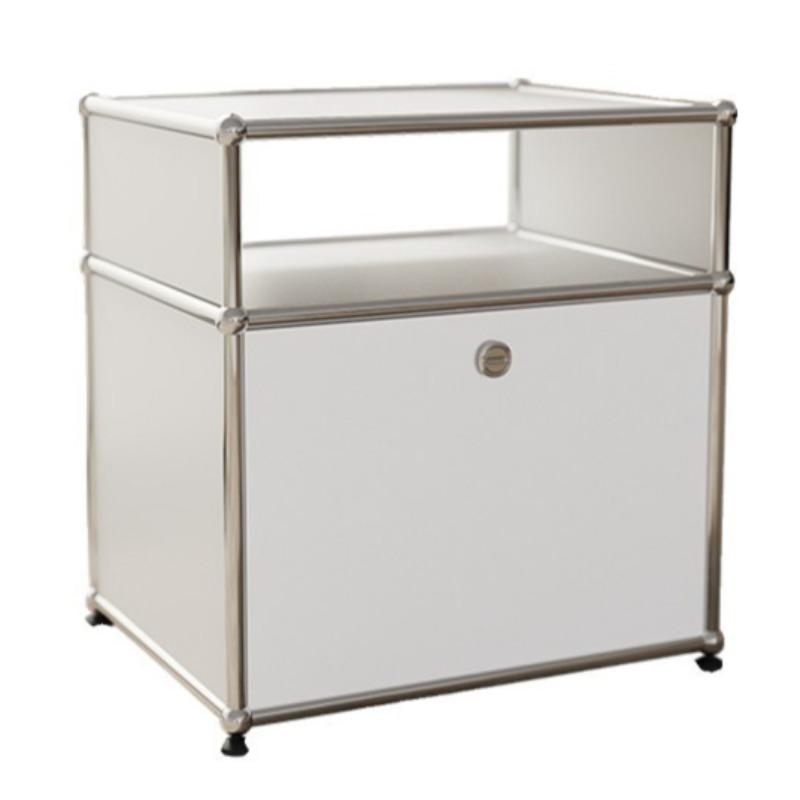 Modular Bedside Tables Stainless Steel Nightstands Luxury Bedroom Nightstand Modern Aesthetic Bedside Cabinet Storage Furniture