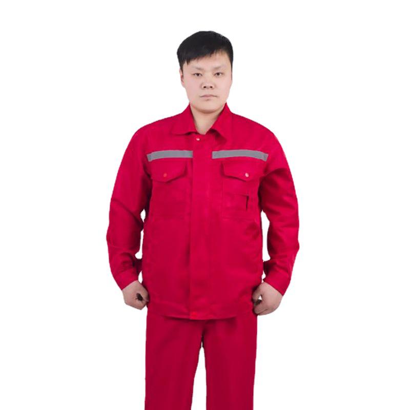 Set de Haine de Lucru pentru Bărbați: Rezistent la uzură, Respirabil, Rezistent la pete, Mânecă lungă pentru primăvară/toamnă, Ideal pentru construcții și ateliere.