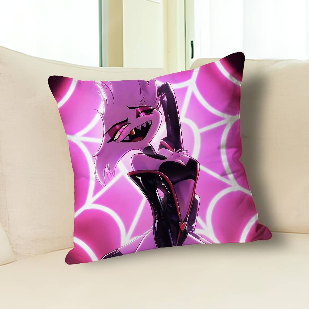A-Angel D-Dust H-HazbinsS-S Pillow Cases for Bedroom Living Room Sofa Home Decor Polyester Cushion Cover with Zipper
