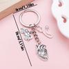 Cross-Border Nurse Tools Keychain with Syringe, Stethoscope, Heart & ECG Pendants