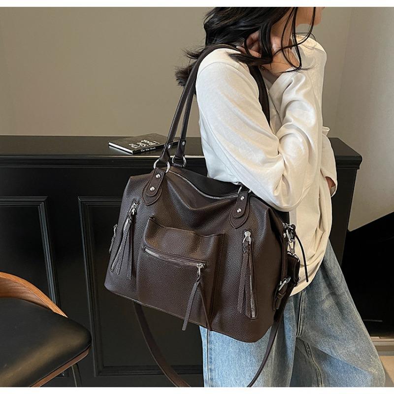 Large Capacity Retro Shoulder Tote Bag, New Commuter Oblique Span Bag, Portable Underarm Bag.
