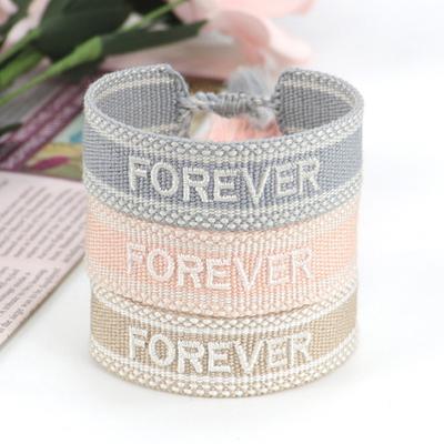 Ladies Wrap Bracelets Tassel Exquisite Hand Decoration Embroidered Letters N Bracelet