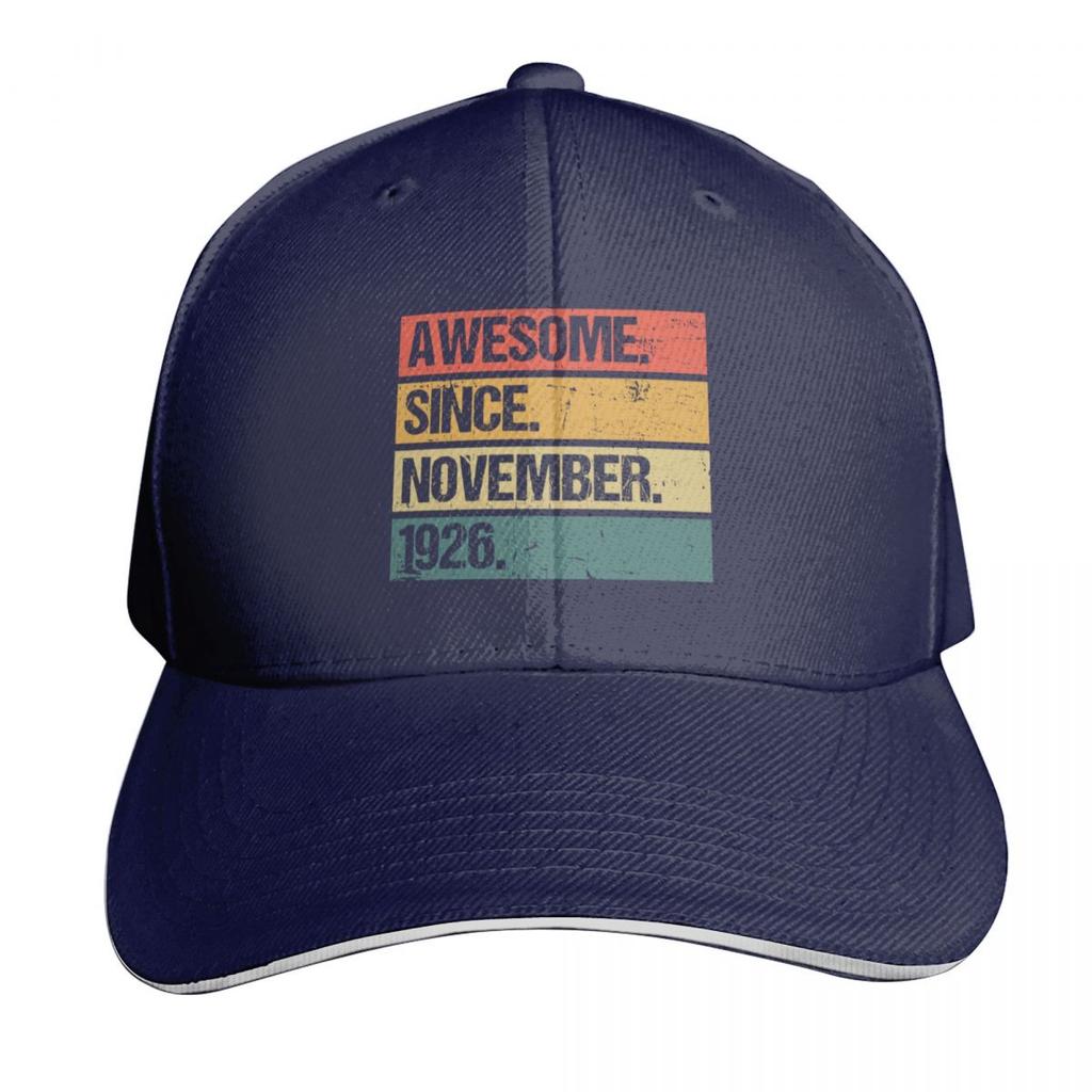 Awesome Since November Made In Vintage November Baseball Cap fun hats Beach Hat Luxury Brand Women Unisexs
