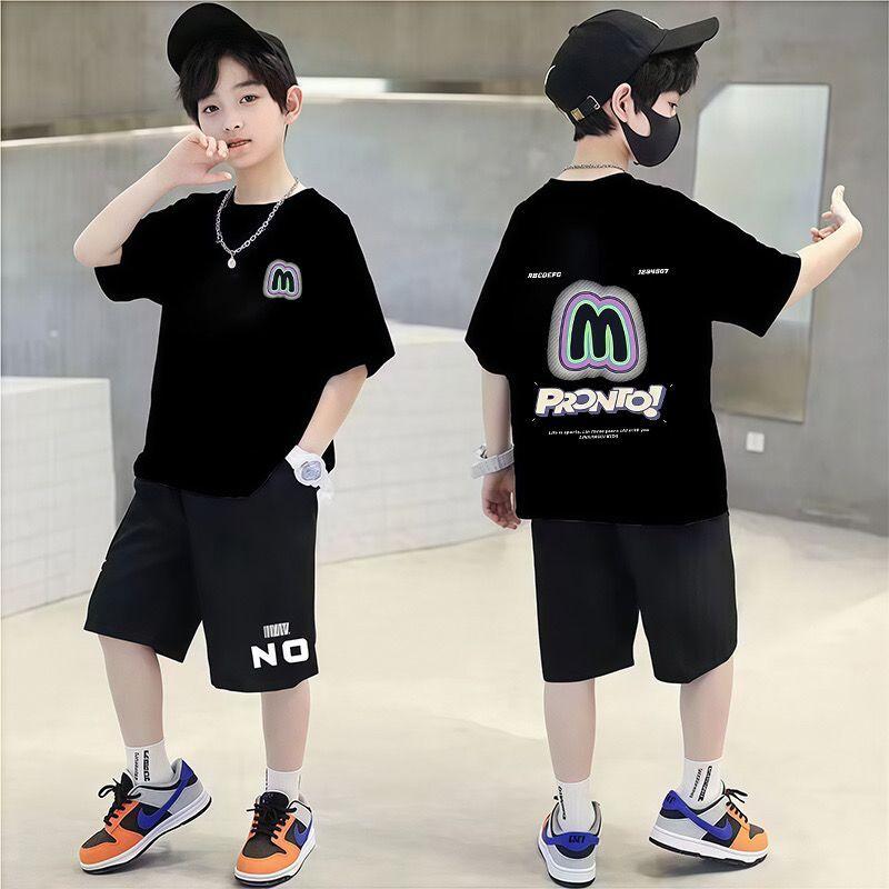 Summer Children's Clothing Sports Short Sleeved Loose New Set