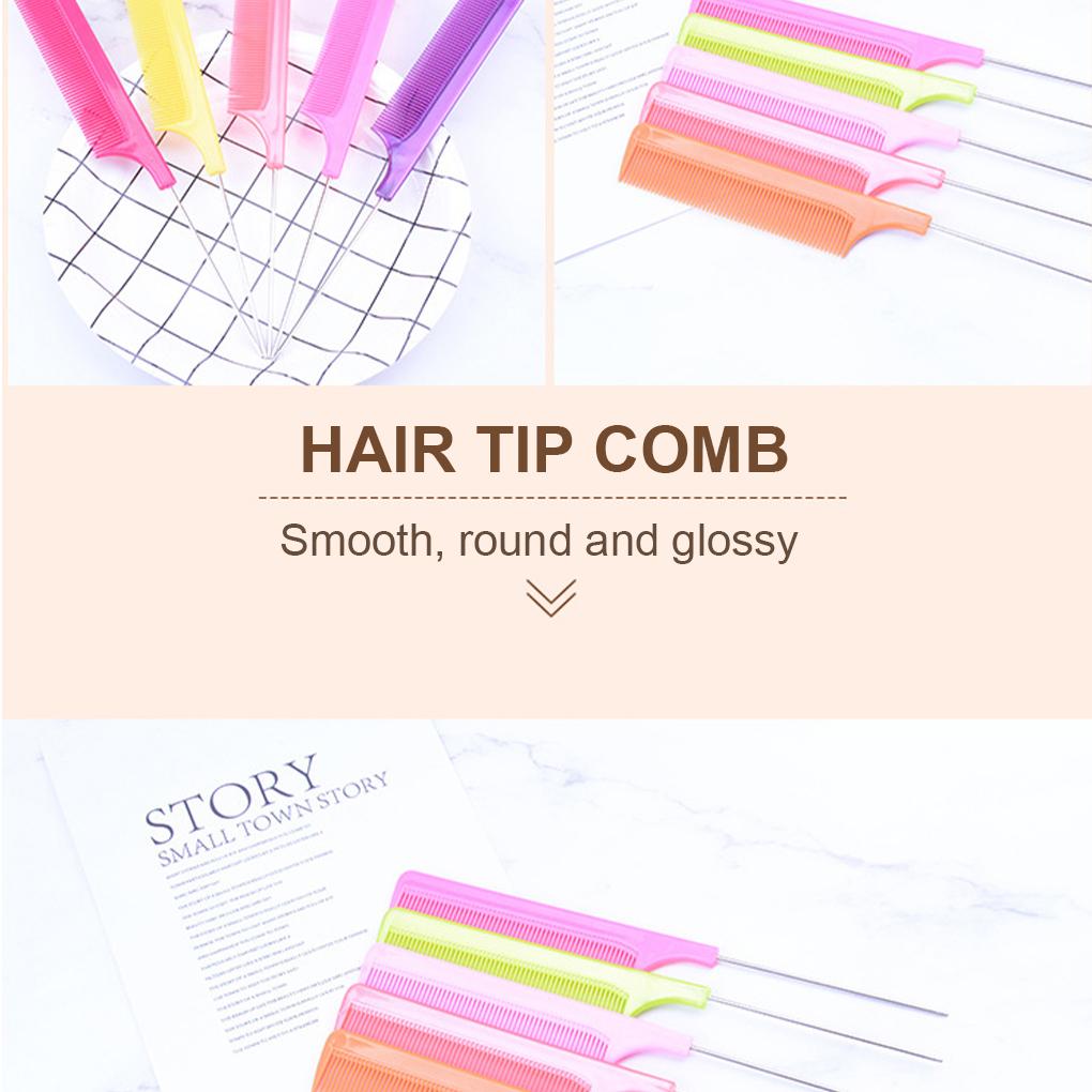 Tail Comb Different Colors Wear-resistant Easy Installment Professional Use Distinctive Long Service Life Hair Picks
