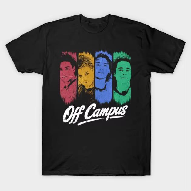 Off-Campus Garrett Graham & Hannah Wells Grafik Unisex Shirt 2026 Neues Hochwertiges Baumwoll Oversized Tägliches Tragen Cooles Oberteil