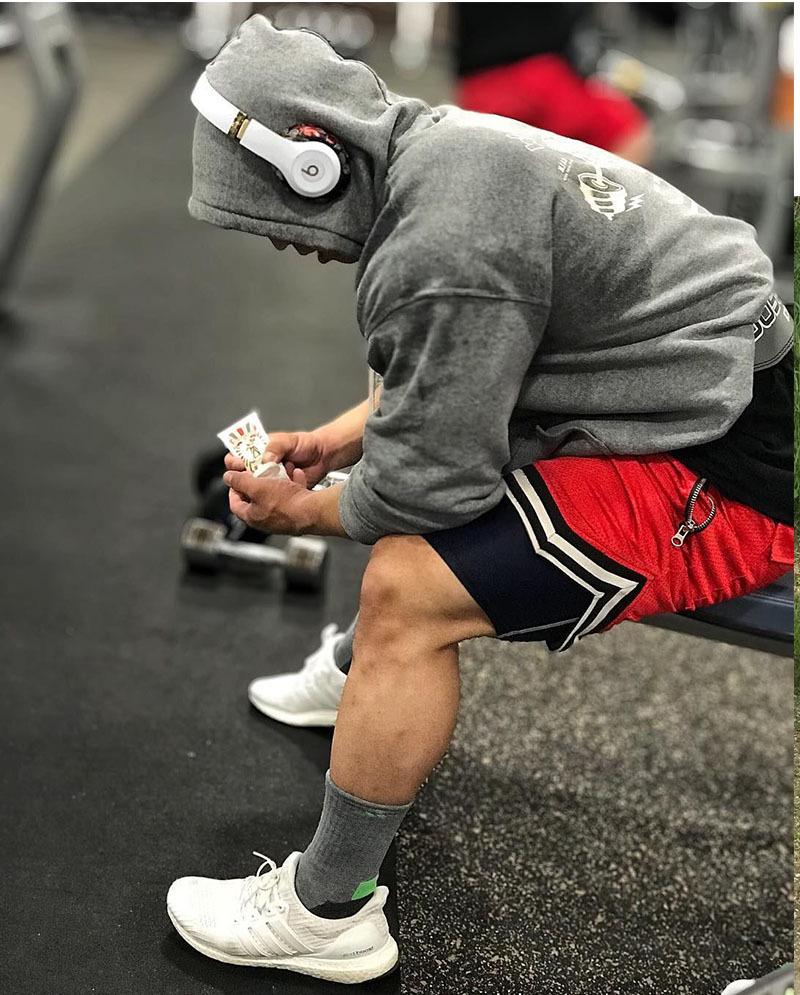 Men's Cross-border Mesh Running Shorts - Breathable, Solid Color, Hip Hop Casual Sportswear for Basketball and Fitness.