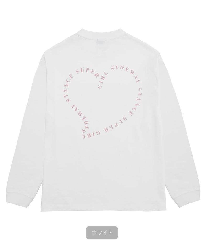 [IMPROVES] [SIDEWAYSTANCE] Women's Heart Long Sleeve T-Shirt