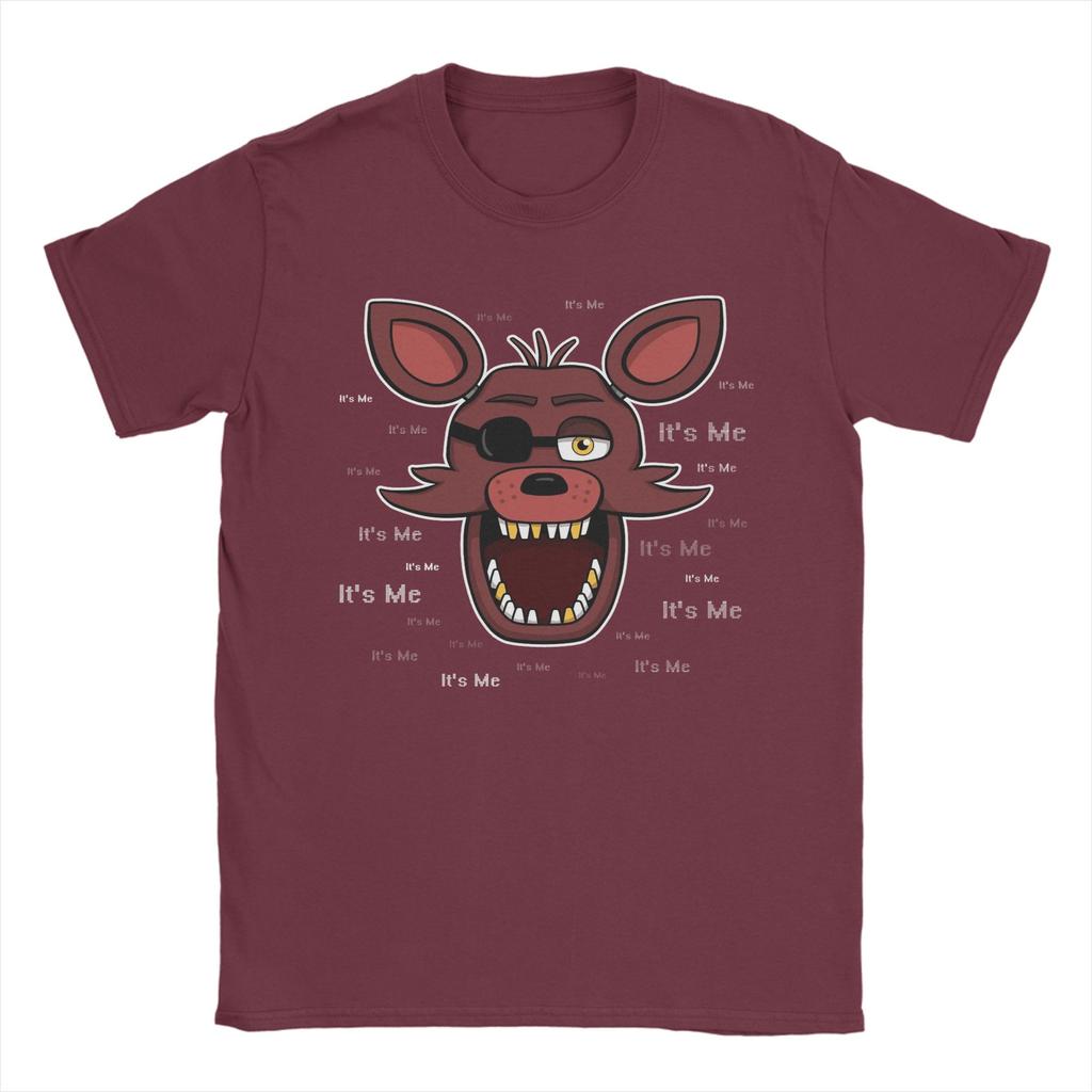 Vintage Freddyed Bonnie Game Foxy Its Me TShirts for Men Crew Neck 100 Cotton T Shirt  Short Sleeve Tees Printed Tops