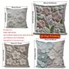 2D Floral Embroidered Pattern Decorative Pillow Covers Pattern Cushion Cover Suitable For Sofa Bedroom Car Pillow Cover