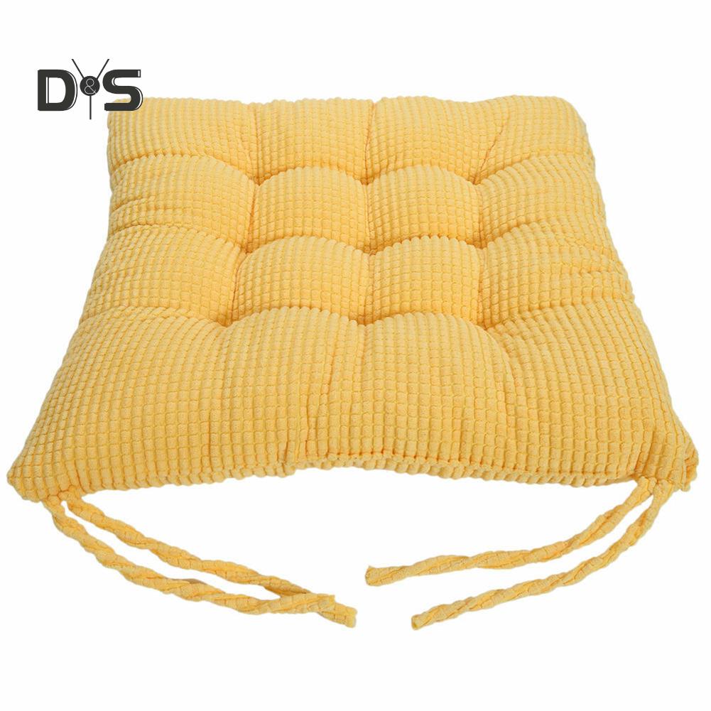DYS Home Decor 40x40cm Pure Color Square Silná podložka na sezení Polštář Vázanka na židli