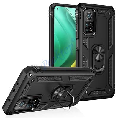 Para Xiaomi Mi 10T Funda Armor a Prueba de Golpes para Xiaomi Mi 10T Pro Protección Militar Robusta Anillo Soporte para Coche Funda Cubierta Mi 10 T Pro